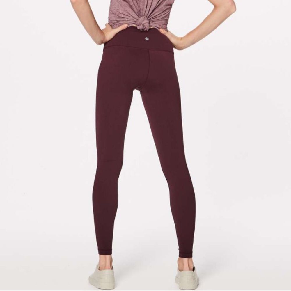 Lululemon Wunder Under Hi-Rise Leggings Tight (Full-On Luon 28") Garnet